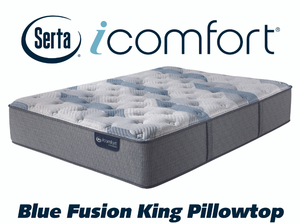 Serta iComfort "Blue Fusion" Plush Euro Pillowtop Hybrid King Mattress - MSRP $2799.99 - No Reserve!