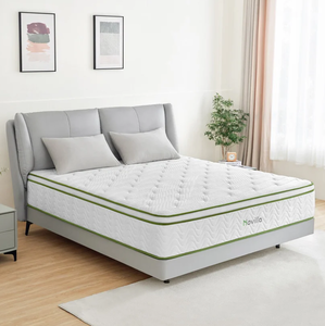 lot 1 image: Novilla 12 Pillowtop Hybrid Queen Mattress  NO RESERVE