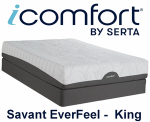 lot 17 image: Serta iComfort Savant EverFeel Memory Foam King Mattress NO RESERVE