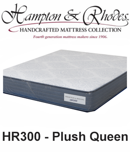 lot 19 image: Hampton & Rhodes HR300 Plush Queen Mattress  NO RESERVE