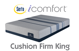lot 18 image: Serta iComfort Blue Max 1000 Cushion Firm King Mattress - No Reserve