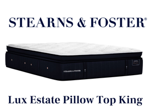 lot 13 image: Stearns & Foster Lux Estate Cassatt Luxury Plush Pillowtop King Mattress - No Reserve