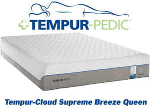 lot 11 image: Tempur-Pedic TEMPUR-Cloud Supreme Breeze Queen Mattress - No Reserve
