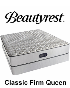 lot 1 image: Simmons Beautyrest Classic Firm Queen Mattress - No Reserve