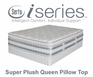 lot 23 image: Serta iSeries Lavish Dream Super Plush Queen Pillow Top Mattress - No Reserve