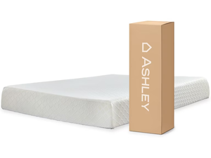 lot 22 image: Ashley Sierra Sleep Chime 10 Firm Memory Foam Queen Mattress - No Reserve