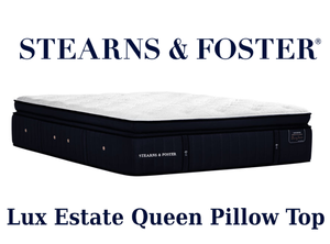 Stearns & Foster Lux Estate Luxury Plush Pillow Top Queen Mattress - MSRP $3,549.00 - No Reserve!