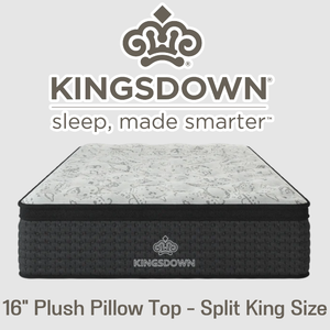 Kingsdown Plush 16" Euro Top Spilt King Mattress Set - MSRP $4,338.00 - No Reserve!
