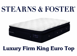 lot 12 image: Stearns & Foster Lux Estate Collection 15 Luxury Firm Euro Top King Mattress - MSRP $3,649.00 - No Reserve