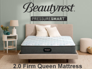 lot 4 image: Beautyrest PressureSmart 2.0 Firm 11 Queen Mattress - MSRP $1,549.99 - No Reserve