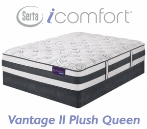 lot 19 image: Serta iComfort Hybrid Vantage II Plush Queen Mattress - MSRP $1,299.00 - No Reserve