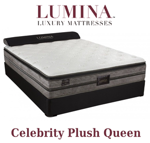 lot 1 image: Lumina Celebrity Plush Queen Mattress - MSRP $1,899.00 - No Reserve
