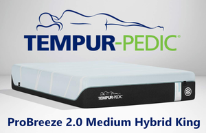 lot 12 image: Tempur-Pedic TEMPUR-ProBreeze 2.0 Medium Hybrid King Mattress - MSRP $5,099.00 - No Reserve