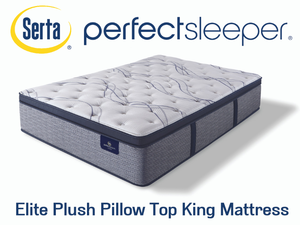 lot 21 image: Serta Perfect Sleeper Elite Plush Pillow Top King Mattress - MSRP $3,999.00 - No Reserve