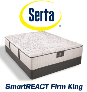 lot 22 image: Serta SmartREACT 13 Firm King Mattress - MSRP $1,999.00 - No Reserve