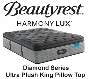 Beautyrest Harmony Lux "Diamond Series" Ultra Plush Pillow Top King Mattress - MSRP $5,999.95 - No Reserve!