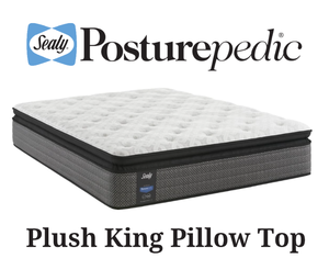 lot 5 image: Sealy Posturepedic Plush Pillow Top King Mattress - MSRP $2,999.99 - No Reserve