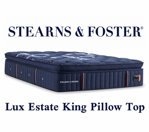lot 20 image: Stearns & Foster Lux Estate Firm Pillow Top King Mattress - MSRP $4,099.00 - No Reserve