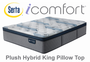 lot 29 image: Serta iComfort Hybrid Blue Fusion 1000 Plush Pillow Top King Mattress - MSRP $1,849.00 - No Reserve