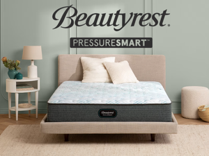 lot 32 image: Beautyrest PressureSmart 2.0 Firm Queen Mattress - MSRP $1,399.00 - No Reserve