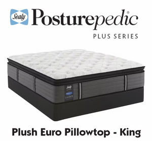 lot 3 image: Sealy Posturepedic Plus Plush Euro Pillowtop King Mattress - MRSP $2,199.00 - No Reserve