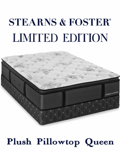 lot 5 image: Stearns & Foster Limited Edition Luxury Plush Pillowtop Queen Mattress MRSP $2,799.00 - No Reserve