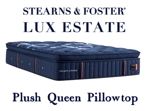 lot 17 image: Stearns & Foster Lux Estate Plush Pillowtop Queen Mattress - MRSP $3,499.00 - No Reserve