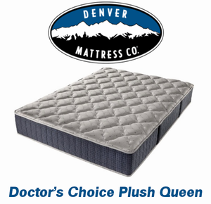 lot 1 image: Denver Mattress Doctors Choice Original Plush Queen Mattress - MSRP $899.00 - No Reserve