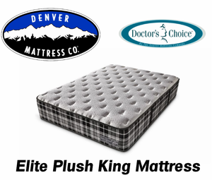 lot 6 image: Denver Mattress Doctors Choice Elite Plush King Mattress - MSRP $1,899.99 - No Reserve