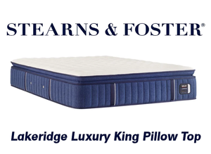 Stearns & Foster "Lakeridge" Pillow Top King Mattress - MSRP $1,199.99 - No Reserve!