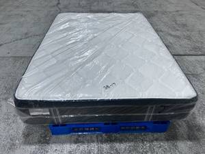 lot 17 image: Restonic ComfortCare Medium Firm Euro Pillow Top Queen Mattress - MSRP $999.99 - No Reserve