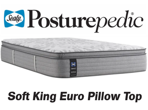 Sealy Posturepedic Soft Euro Pillow Top King Mattress - MSRP $1,799.00 - No Reserve