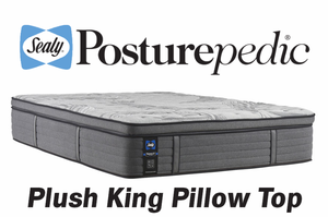 Sealy Posturepedic Plus  Satisfied 2  Plush Pillow Top King Mattress - MSRP $1,899.99 - No Reserve
