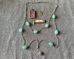 lot 69 image: Jewelkade Aqua Bead Necklace and Charms - Dancing Queen