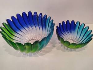 Walther Glass Solaris Studios Petal Bowls