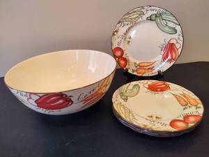 lot 23 image: Franciscan Johnson Bros. Dishware - Vegetable Medley