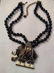 HEIDI DAUS "Majestic Elephant" Jeweled/Beaded Necklace