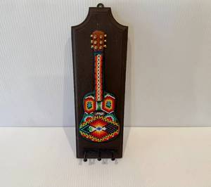 lot 85 image: Beaded Guitar Keyholder