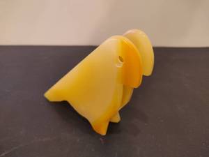 lot 129 image: Hand Carved Stone Bird Napkin Holder
