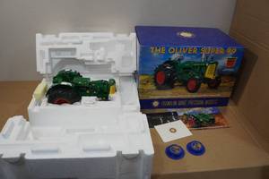 Franklin Mint Die-Cast Model Tractor -The Oliver Super 99