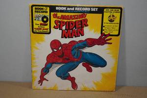 lot 67 image: The Amazing Spider-Man Book and Record Set