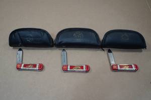lot 82 image: 3 Franklin Mint Pocket Knives -Le Couteau Premiers Secours Delahaye, Magirus Aitomobilspritze, Ahrens-Fox R-K-4