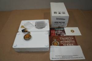 lot 91 image: Fraklin Mint Colt 45 Legendary Firearms Pocket Watch