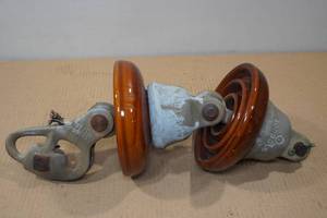 lot 108 image: Vintage 3 Locke 74480 Ceramic Electric Insulators