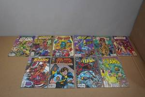 lot 137 image: 10 DC Comic Books -The Titans, Warrior