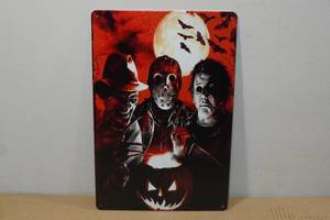 lot 150 image: Novelty Metal Sign -Halloween