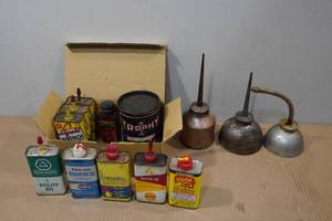 lot 173 image: Vintage Oil Cans