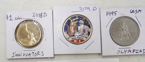lot 68 image: 3 COLLECTOR HALF DOLLARS