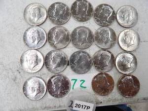 lot 72 image: 19) 2017P KENNEDY HALF DOLLARS NIFC COLLECTORS ONLY COINS