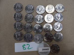 lot 82 image: 21) 2008D KENNEDY HALF DOLLARS NIFC COLLECTORS ONLY COINS